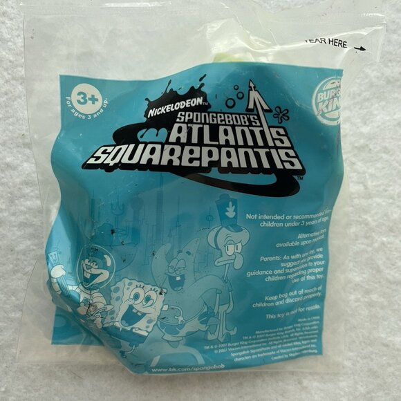 Absorbing Dutchman SpongeBob's Atlantis SquarePantis Glows Burger King Toy 2007 - Picture 6 of 11